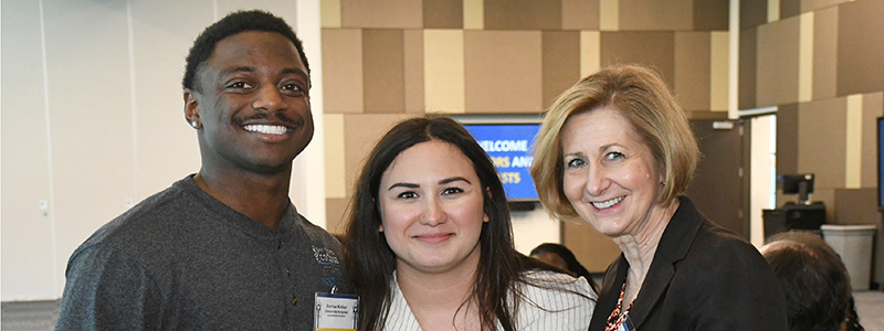 San Jacinto College scholarship recipients with donor